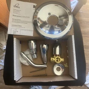 OLYMPIA shower / tub valve with brushed nickel trim kit, ( no tub diverter ) - Picture 1 of 7