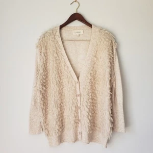 The GREAT. The Loop Cardigan in Heather Oatmeal XS - Picture 1 of 7