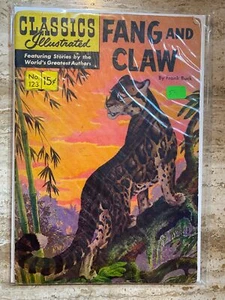 Libro de historietas clásico ilustrado n.º 123 Colmillo y Garra de Frank Buck De Colección - Imagen 1 de 2
