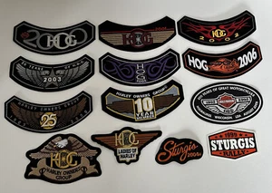 9 Harley Davidson Owners Group HOG Rocker Patch and More - Picture 1 of 16