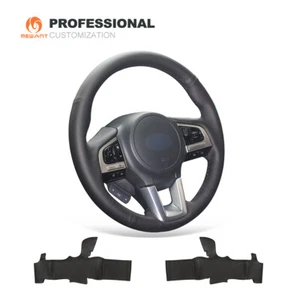 Genuine Leather Steering Wheel Cover for Subaru Legacy Outback Forester XV 2016 - Imagen 1 de 7