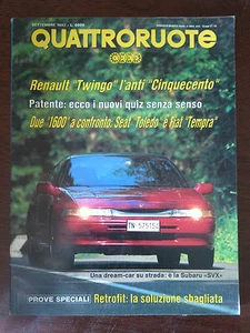 Quattroruote 443 Settembre 1992 - Subaru SVX, Mercedes 600SL, Rover 820T - Picture 1 of 1