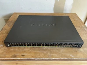 NetGear ProSafe M4100-50G-POE+-50-Port Rack-Mountable Ethernet SFP Switch - Picture 1 of 4