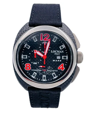 Reloj Locman Mare Al Carbono 47mm 134KKR/795 Crono Wr100m Gran Descuento Nuevo - Imagen 1 de 4