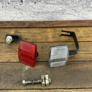 Vintage GT Karokoram  Reflector Set Cateye Front Rear RR-180 90s MTB Triangle - Picture 1 of 12