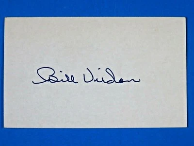 BILL VIRDON SIGNED 3x5 INDEX CARD ~ BASEBALL AUTOGRAPH ~ 100% GUARANTEE - Image 1 of 2