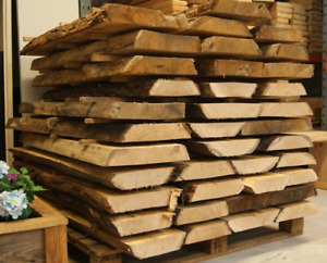 60mm Air Dried Live Edge Oak Boards | 1200mm long | DIY, Live Edge Oak Timber
