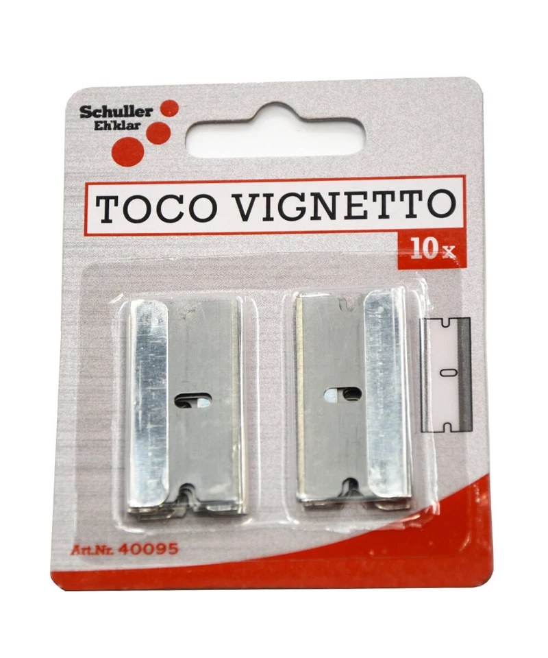 SCHULLER Ersatzklingen für Glasschaber Schaber zum reinigen von Glas Ceranfeld Fenster