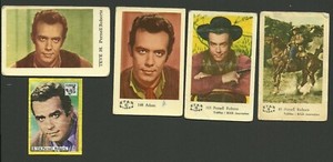 Bonanza Cartwright Western TV Series Pernell Roberts Fab Card LOT A