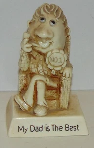 RW Berrie Sillisculpt figurine My Dad is the Best Preowned Desktop  - Picture 1 of 5