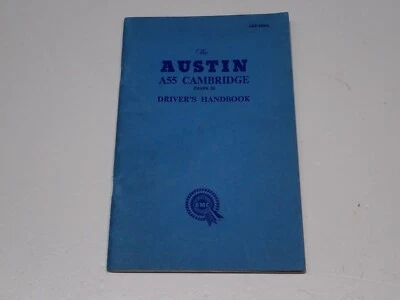 AUSTIN A 55 CAMBRIDGE DRIVER'S HANDBOOK USO E MANUTENZIONE - Immagine 1 di 4
