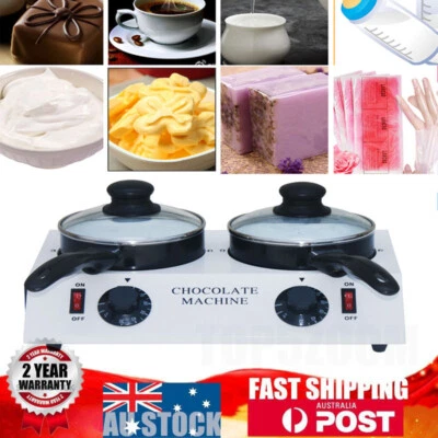 Electric Chocolate Double Melting Pot Fondue Melter Ceramic Machine Kitchen Tool - image 1 of 4