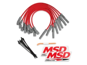 Juego de cables rojos de bujías MSD Super Conductor para Ford Raptor 6,2 L V8 F-250 F-350 - Imagen 1 de 11