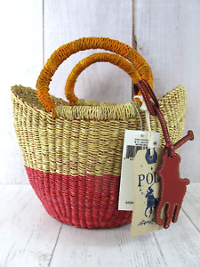 Polo Ralph Lauren Natural Basket Bag $398 ~ NWT