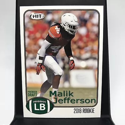 2018 SAGE Hit Malik Jefferson RC #95 Texas Longhorns Indianapolis Colts - Image 1 of 2