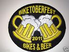 2011 BIKETOBERFEST BEER MUGS (2-3/4") Biker Patch E