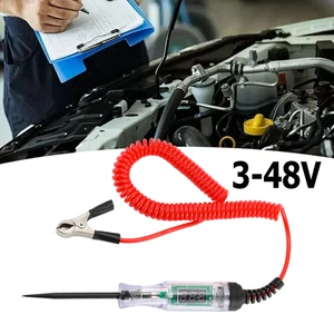 Probador de Circuito Sonda Luz Voltaje Pluma Detector 3-48V Coche Eléctrico Fusible Prueba 66 - Imagen 1 de 10