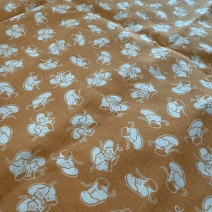Penny Rose Fabrics 2015 Toy Chest Orange Baby Shoes 34x42 Vintage - Picture 1 of 5