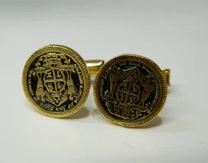 Vintage GRAND LODGE of the STATE OF NEW YORK Cufflinks - Picture 1 of 3