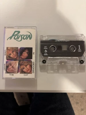 POISON Look What The Cat Dragged In ~ Vintage 1986 Cassette Tape, Glam Rock Band - Image 1 of 3