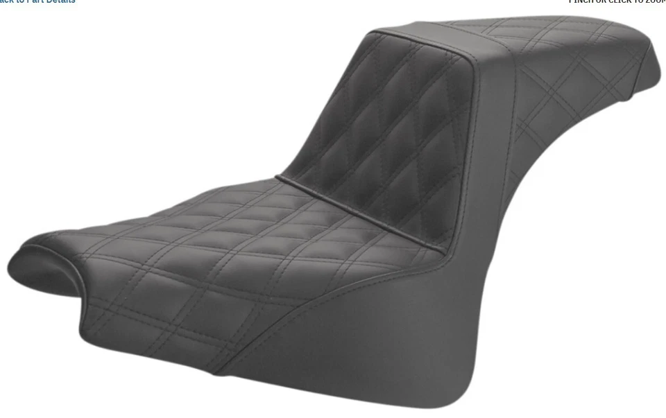 Harley-Davidson Fat Bob Saddlemen 2018-2019 asiento elevador negro FXFB Foto 1 de 1