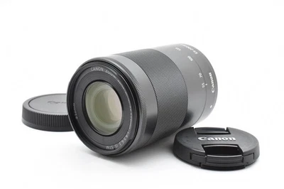 Canon EF-M 55-200mm f/4.5-6.3 IS STM Lens Black from Japan [Exc+++] #A - image 1 of 4
