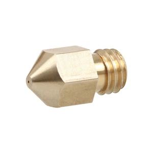 MK8 Extruder Spare Brass M6 Nozzle 0.3 0.35 0.4 0.5mm for A10 A20 A30 3D Printer - Photo 1/3