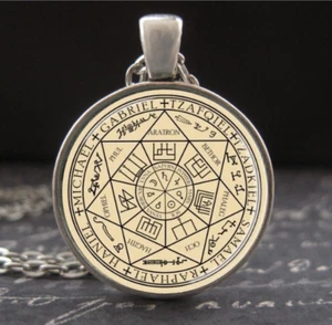 7 Erzengel Siegel Salomos Halskette Siegel Schild Amulett Schutzengel Anhänger - Bild 1 von 3