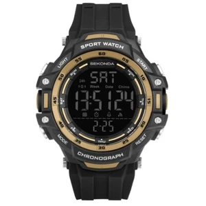 Sekonda Watch 30162 Mens Crossfell Digital Sports With Black Strap RRP £39.99 - Picture 1 of 7