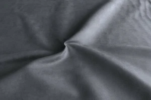 Dark Grey Faux Suede Fabric- 1 7/8 YARD PIECE - Picture 1 of 3