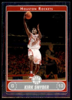 Tarjetas de baloncesto Kirk Snyder 2006-07 Topps cromadas. #115 Foto 1 de 2