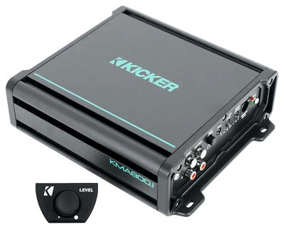 KICKER 48KMA8001 800 Watt 1-Ohm Marine/Boat Mono Amplifier+Bass Remote KMA800.1 - Image 1 of 4