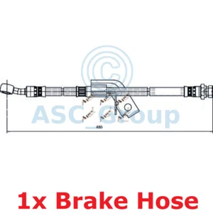 Apec Braking 480mm Disc Brake Caliper Flexible Rubber Hose HOS4141 - Picture 1 of 1