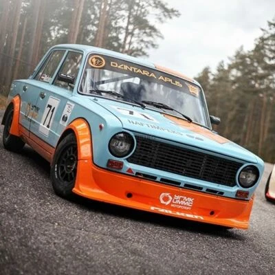 Kit de carrocería Rally Rallycross labio delantero, alerón, guardabarros (se adapta a VAZ LADA 2101 VFTS) - Imagen 1 de 4