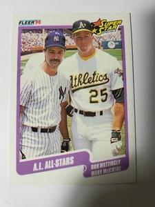1990 Fleer Mark McGwire Don Mattingly #638 - Picture 1 of 2