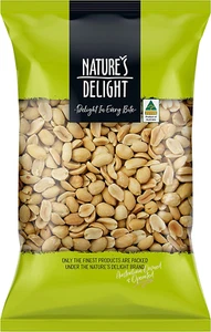 Natures Delight (Australian) Unsalted Peanuts 500 G - Picture 1 of 2