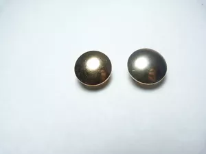 Signierte Napier hohle Metall Knopf Ohrclips Vintage - Bild 1 von 4