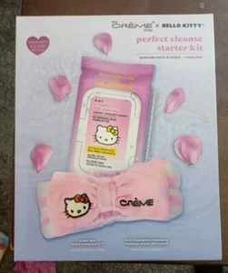 The Creme Shop x Hello Kitty Cleanse starter Kit Headband & Makeup Wipes NEW! - Picture 1 of 2