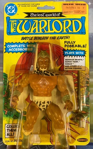 Vintage 1982 REMCO Warlord The Lost World Of DC Figure on Blister CARD Cover