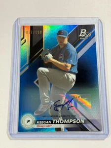 Keegan Thompson 2019 Bowman Platinum Prospects Auto #TOP-24 Chicago Cubs /150 - Bild 1 von 2