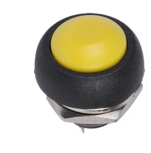 50 Stück Gelb 12 mm Wasserdicht Momentan Drucktaster Schalter Mini Rund Schalter  - Bild 1 von 1