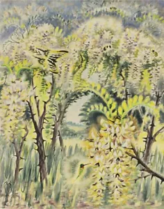 Charles Burchfield Honey Locust In Bloom Canvas Print 16 x 20 - Picture 1 of 4