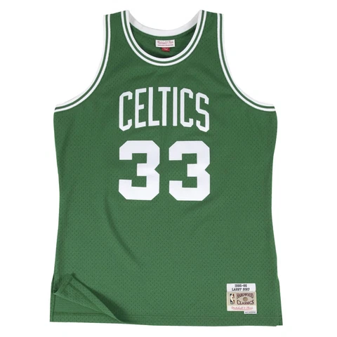 Mitchell & Ness NBA Swingman Road Jersey Celtics 85 Larry Bird Green *NEW* Cover