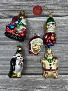 5 PC Lot Mercury Glass Ornaments Thomas Pacconi Home Czech Republic Hallmark - Picture 1 of 10