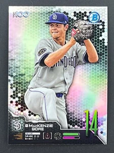 MACKENZIE GORE 2019 Bowman Chrome Top 100 Prospects #BTP-14 Padres - Picture 1 of 2