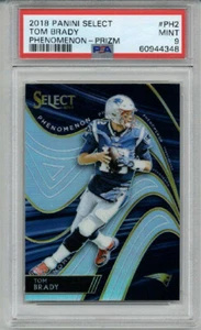2018 Panini Select Prizm #PH2 TOM BRADY FOOTBALL CARD PATRIOTS PSA 9 POP 23 - Bild 1 von 2