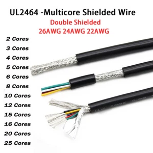 Flexible Multicore Cable 2 Core-25 Core Aluminum Foil Woven Mesh Shielded Wire - Picture 1 of 12