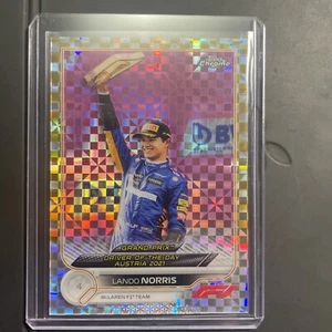 2022 Topps Chrome F1 Lando Norris Gold Checkboard McLaren F1 #181 #06/50 - Bild 1 von 7