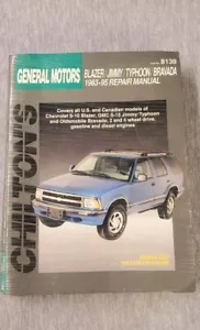 General Motors Chevy Blazer Jimmy Bravada 1983-1995 Chilton's Repair Manual 8139 - Picture 1 of 7