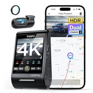 VIOFO A229 PRO 2CH 4K+2K HDR Dash Cam - Picture 1 of 9